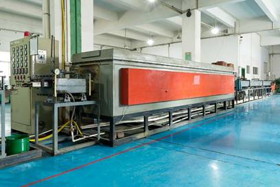 Gas protected bright annealing furnace
